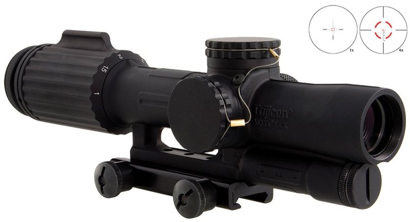 Trijicon VCOG 1-6x24mm Red Illuminated Segmented Circle Crosshair