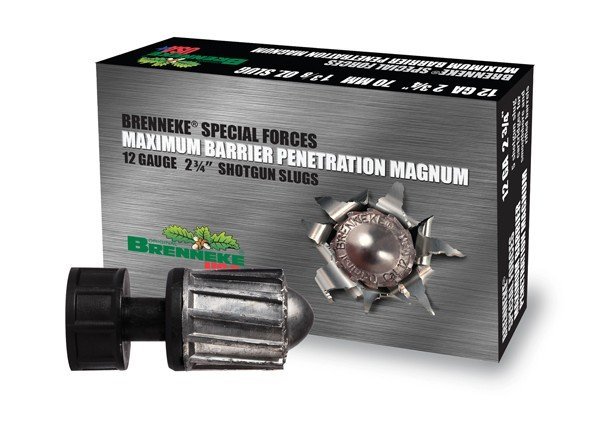 Brenneke SL122MBPM Special Forces 12Ga 2.75" 1 3/8oz Slug 5/Box