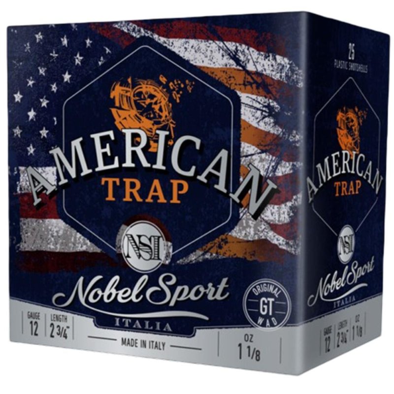 Noble Sport Target Trap Shotshells 12 ga 2-3/4 1-1/8 oz 1200 fps #7.5 25/ct