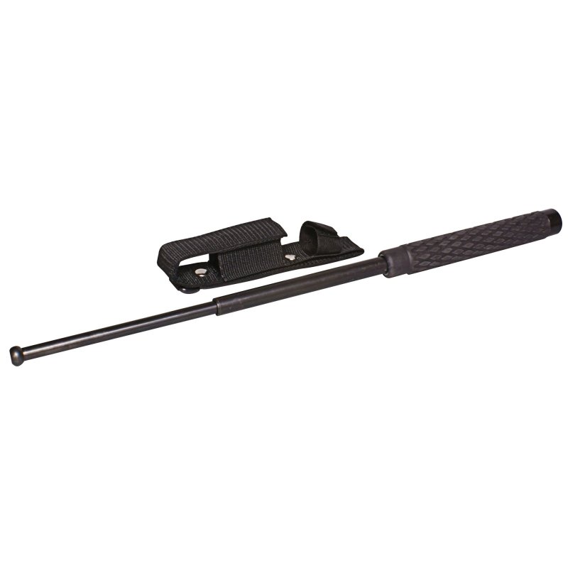 PSP NS21R Expandable 21" Steel Baton with Black Rubber Handle and Sheath