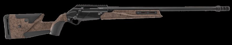 Benelli 15604 LUPO HPR .308 Win, 24" Barrel, Matte BE.S.T., Brown w/Black Webbing Stock