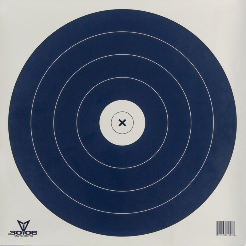 30-06 Outdoors TARSS-100 Paper Targets 40cm Single Spot 100 Pack