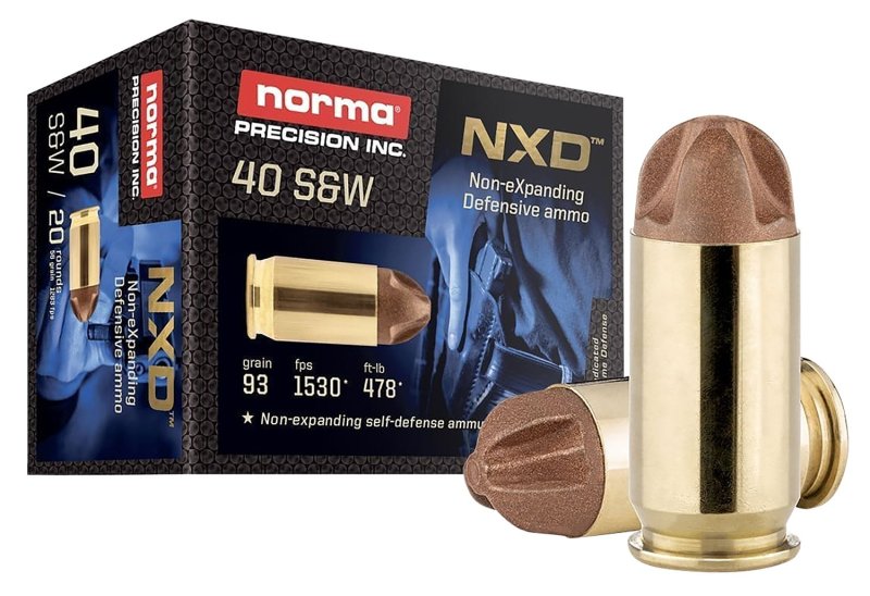 Norma 611440020 Self Defense NXD 40 S&W 93gr Ammo 20/Box