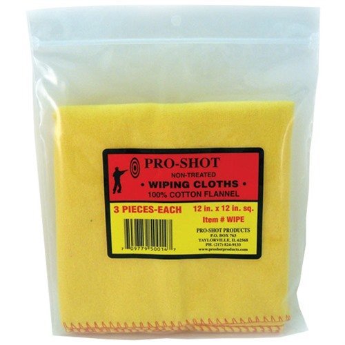 ProShot NON-TREATED CLOTH - 3 QTY. PER BAG WIPE