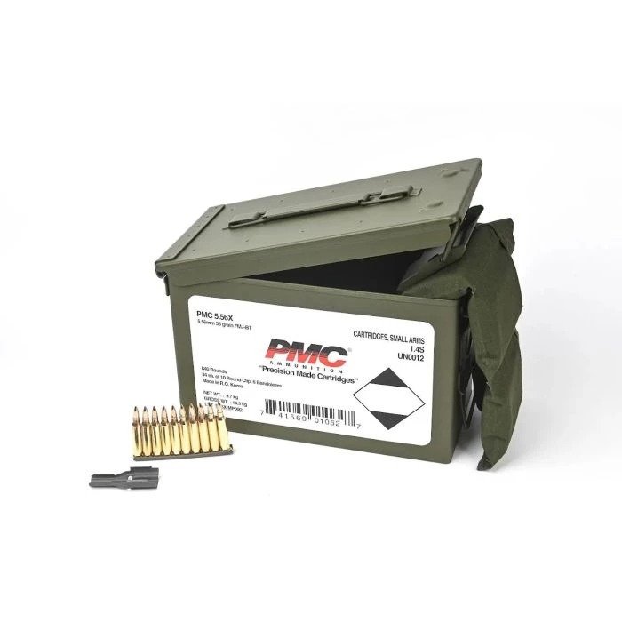 PMC Bronze 5.56X-MB 5.56 NATO Ammo 55gr FMJ-BT 840rd Can