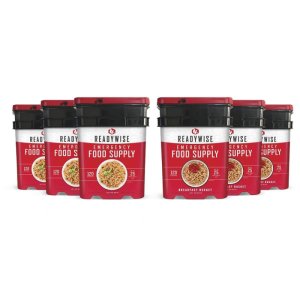 720 Serving Package - 120 lbs - Includes: 3 - 120 Serving Entree Buckets and 3 - 120 Serving Breakfast Buckets