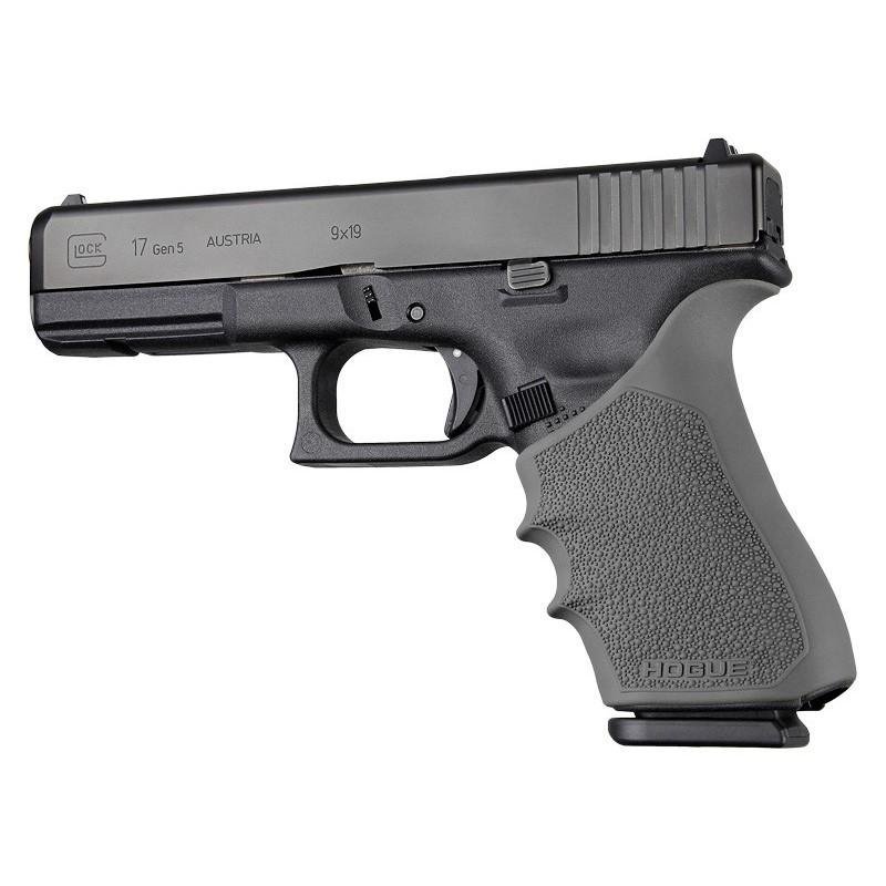 Hogue HandAll Grip Sleeve Slate Grey Rubber Cobblestone Texture Glock