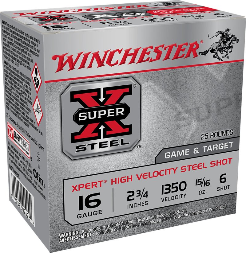 Winchester Super X Xpert 16 Gauge High Velocity 15-16 Ounce 6 Shot 25 Ro...