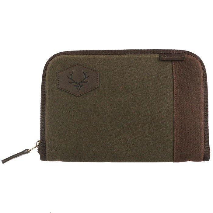 Evolution Outdoor 44379-EV Pistol Case 12 In Waxed Canvas Green/Brown