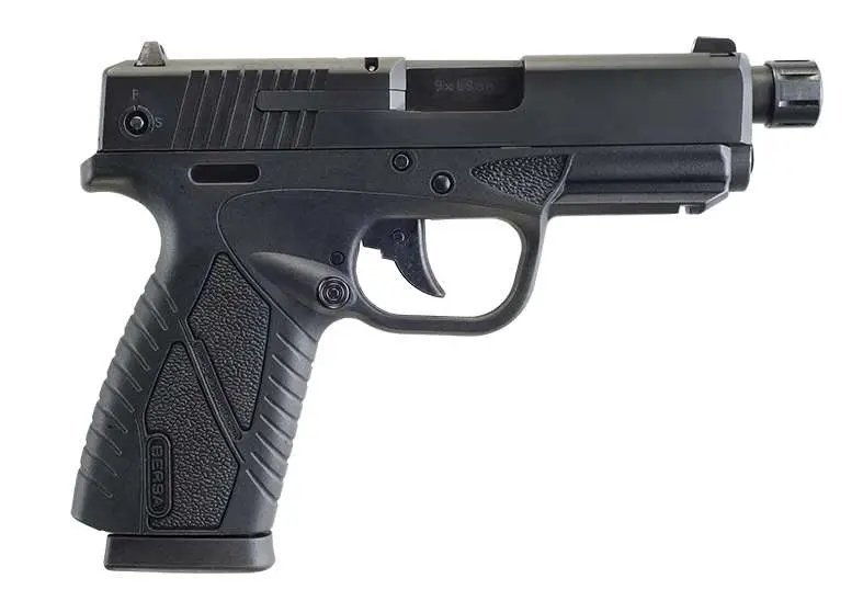 Bersa BP CC 9mm Pistol 4" Threaded Barrel Black