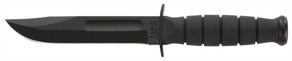 Ka-Bar 1258 Short Knife 5.25 In Straight Edge Plastic Sheath