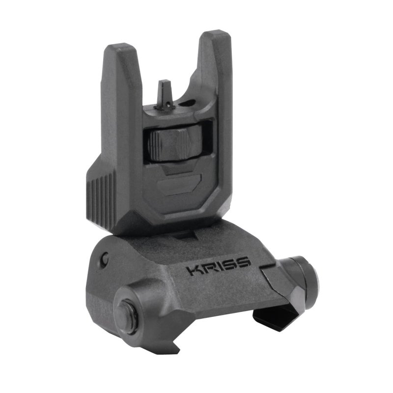 Kriss USA DAPFSBL00 Defiance Front Flip-Up Black AR-15 Low Profile Polymer