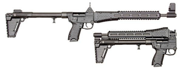 Kel-Tec Gen2 Sub2000 9mm Black Rifle, Glock 19 Magazine Acceptance, Adjustable & Foldable, 16.25 x 7 Inches