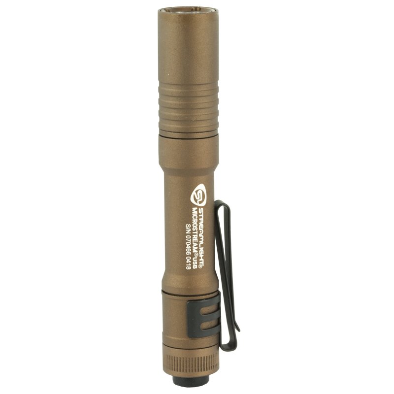 Streamlight Microstream USB Flashlight 50/250 Lumens Coyote Brown 66608