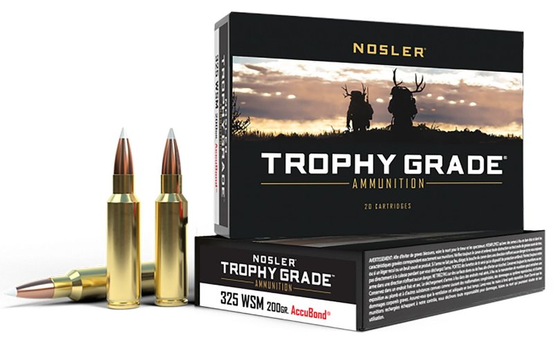 Nosler Trophy Grade 325 WSM 200 gr AccuBond 20 Per Box 60077