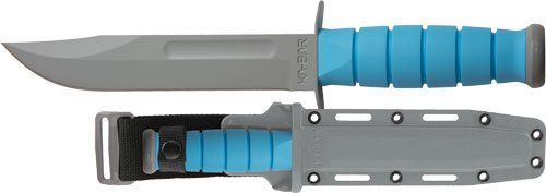 KA-BAR 1313SF Space-Bar 7" Gray/Blue Kraton Handle 1095 Cro-Van Knife