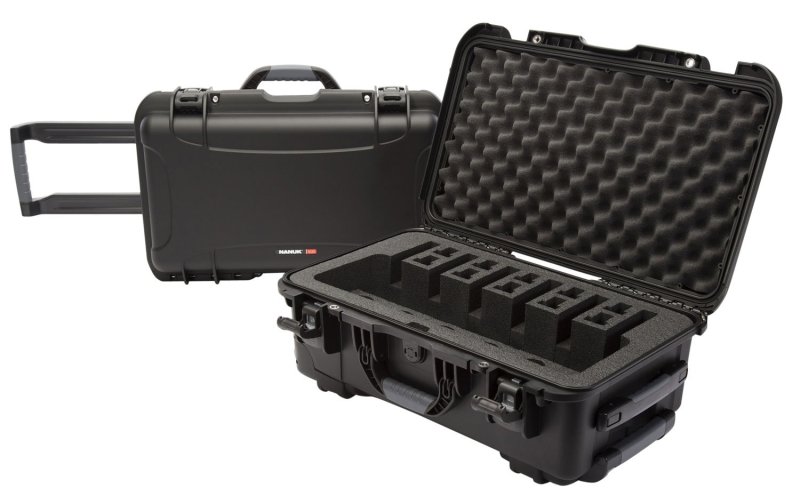 Nanuk 9356UP1 6 Up Pistol Case Black Polymer Waterproof Foam Padding