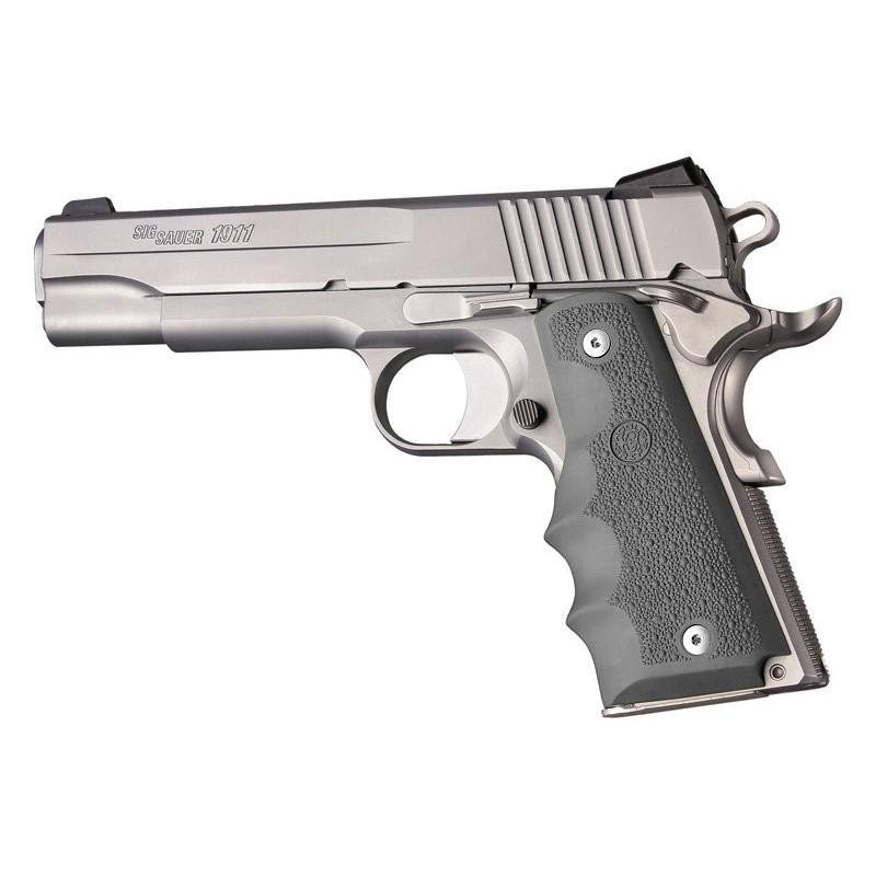 Hogue 45002 Slate Grey Overmolded Rubber Grips w/ Finger Grooves 8.10 In