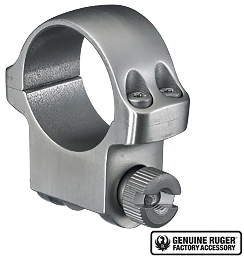 Ruger 90282 1 In Medium Stainless Scope Ring 42mm Objective