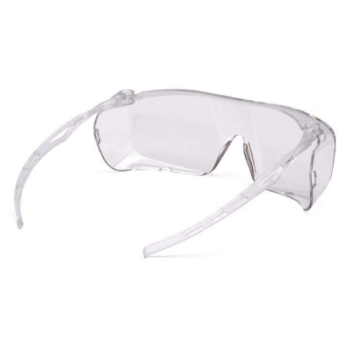 Pyramex PYS9910ST Safety Glasses Clear H2X Anti-Fog ANSI Z87.1 Black