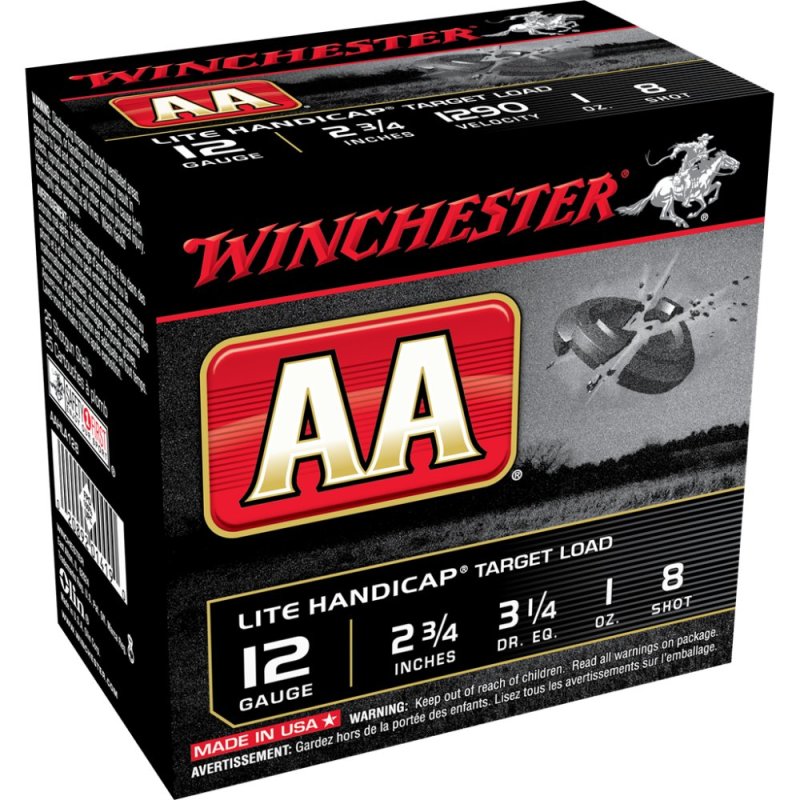 Winchester AAHLA128 12 Gauge 2.75 In 1 oz #8 Shot 25 Rounds 1290 fps