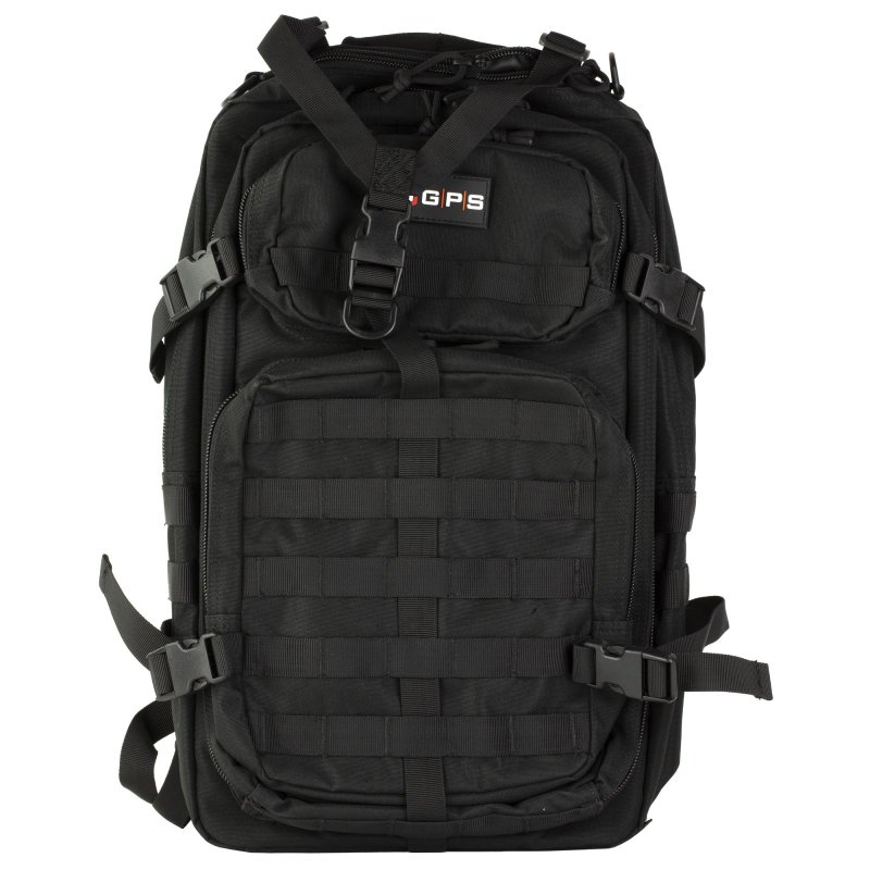 GPS T1712BPB Tactical Bugout Backpack Black 600D Polyester