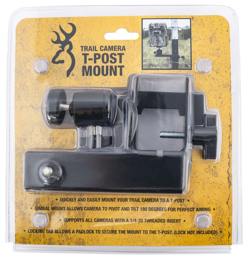 Browning Trail Cameras T-Post Mount Universal Steel Adjustable