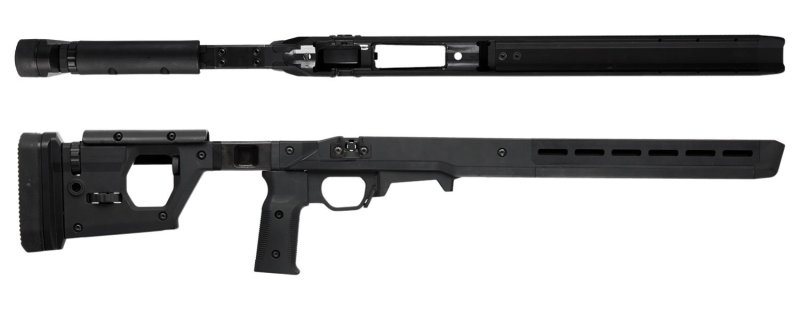 Magpul MAG997-BLK Pro 700 Stock Fixed Aluminum Bedding Black Synthetic