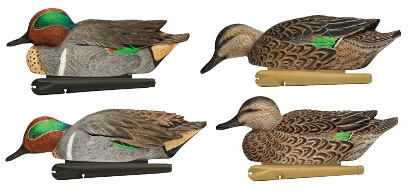 Avian X AVXAVX8081 Topflight Green Winged Teal Floating Multi-Color 6 Pack