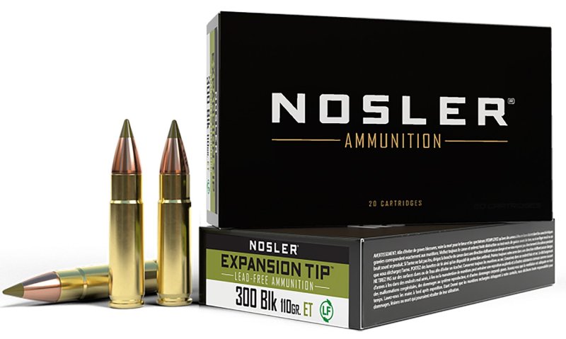 Nosler 40660 E-Tip 300 Blackout 110 Grain Lead-Free 20 Rounds