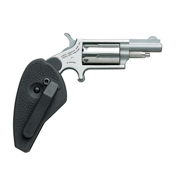 North American Arms 22MHG Mini Revolver 22 WMR 1.63" Stainless Holster Grip