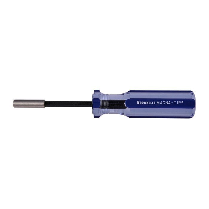Brownells MAGNA-TIP #81 SOLID HANDLE 1.25" DIAMETER X 8" LONG BLUE