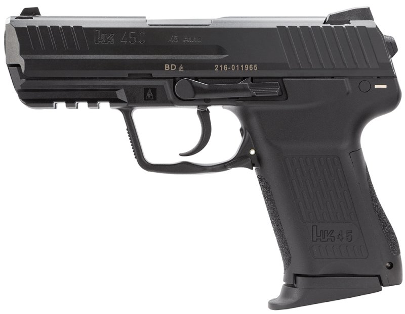 Heckler & Koch HK45C 45 Auto 8+1 Black Nitride Slide 3.94" Barrel