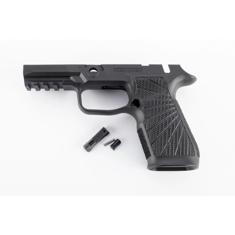 Wilson Combat P320 Black Grip Module Manual Safety 9mm/.40/.357 SIG