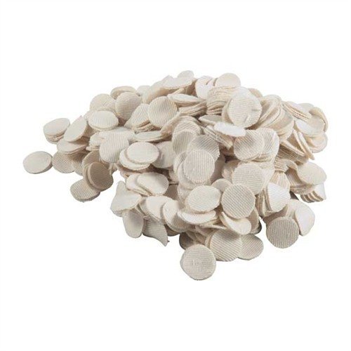 Brownells Heavy Duty Cotton Round PATCHES.875"/.22-.25 Cal 1000 Pack
