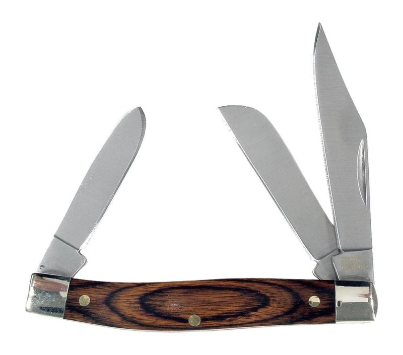 RUKO RUK0071 440A Pakawood Folding Knife 3.31 Inch Blade