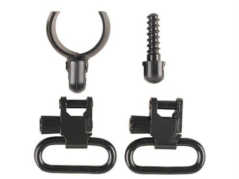 Uncle Mike's 15932 Magnum Band Swivel Set 12 Gauge Steel Blued 1 Inch