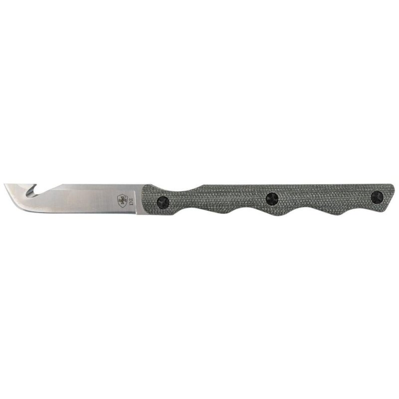 Templar Knife NTKG322 2.46 In D2 Steel Drop Point OD Green Micarta