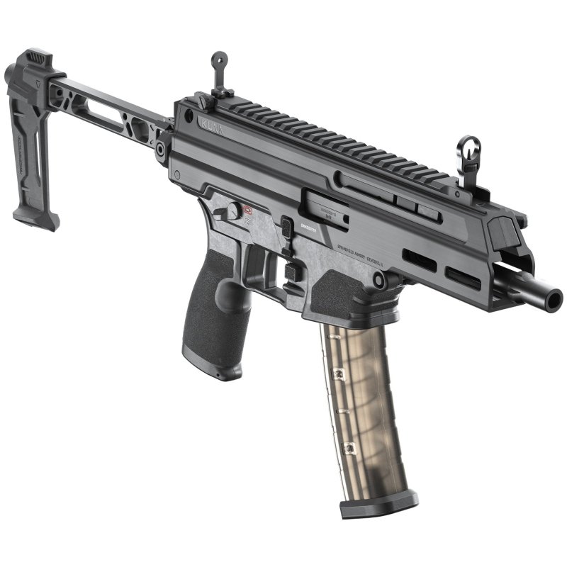 Springfield KUNA Tri-Lug Handgun 9mm Luger 6.125'' Tri-Lug Barrel 30rd Magazines(2) w/Flip-Up Sights Brace