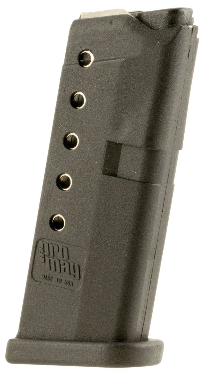 ProMag Glock 42 .380 ACP 6-Round Black Polymer Magazine