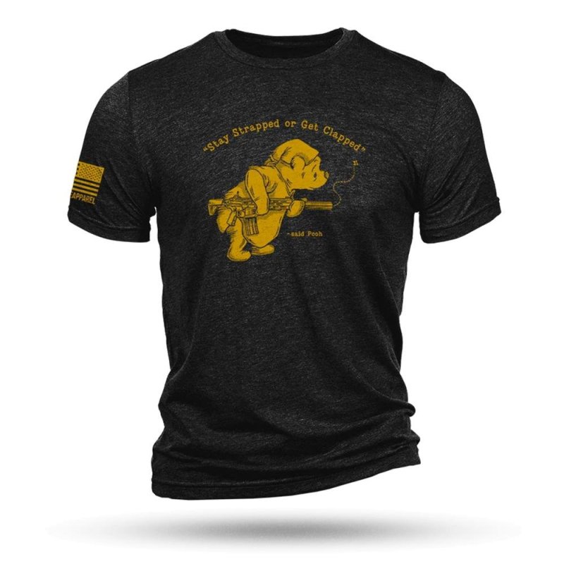 Nine Line Pooh Bear Triblend T-Shirt Black S