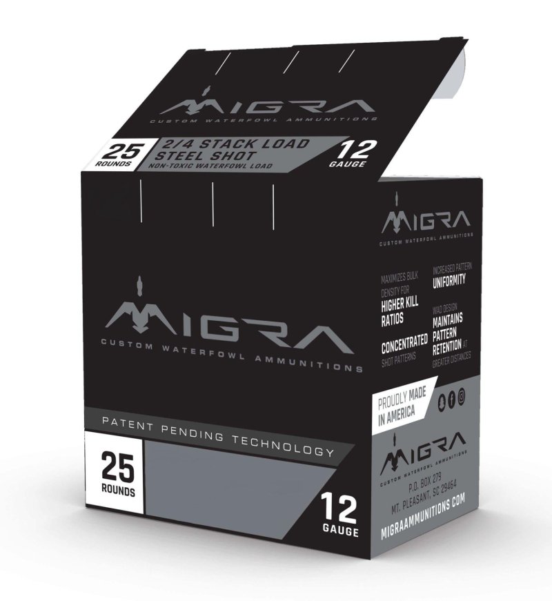 Migra M12S46 Staxd 12 Ga 3" 1.25 oz 4-6 Shot Ammo 25 Rounds