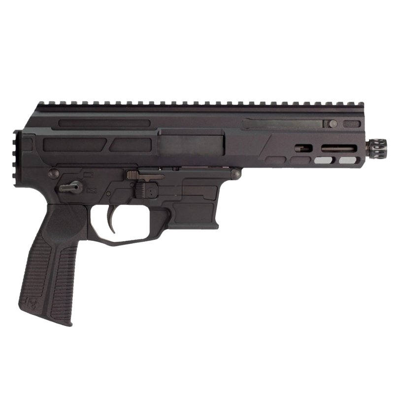 MATADOR MAT9-K 9MM 5" 33RD BLK Roller Delayed 9mm Bufferless Pistol, Last Round Bolt Hold Open Ambi Mag Release, Non-Reciprocating Charging Handle and Safety Selector Billet Aluminum, Brace Ready 1913 Pic Rail, Glock Mag Compatible