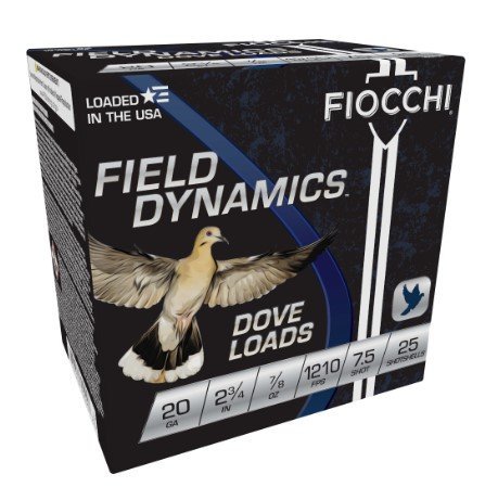 Fiocchi 20GT75 20ga 2.75" 7/8oz #7.5 Shotshell 25rds