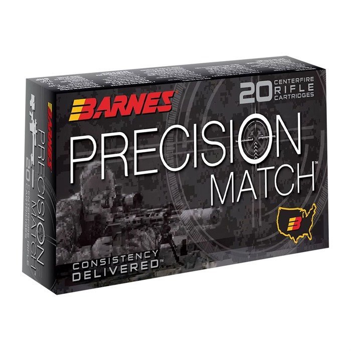 Barnes 30166 6.5 Creedmoor 140 gr OTM 20 Rounds Brass Case