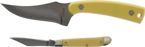 Old Timer Sharpfinger Knife Yellow Combo 1259508