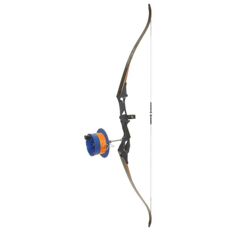 Fin Finder BankRunner 35# Recurve Bow Black with SideWinder Reel RH