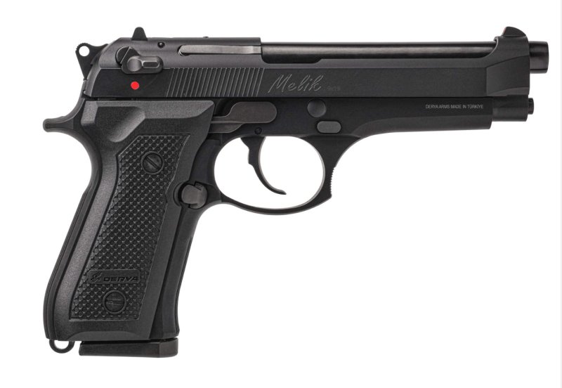 Rock Island 15LMK924 Melik 9mm Luger 15+1 4.90 Stainless Steel Black Barrel, Black Melotine Serrated Steel Slide, Black Melotine Aluminum Frame w/Beavertail, Pistol