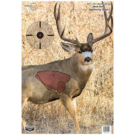 Birchwood Casey Pregame Mule Deer Paper Target 16.5" x 24" 3-Pack