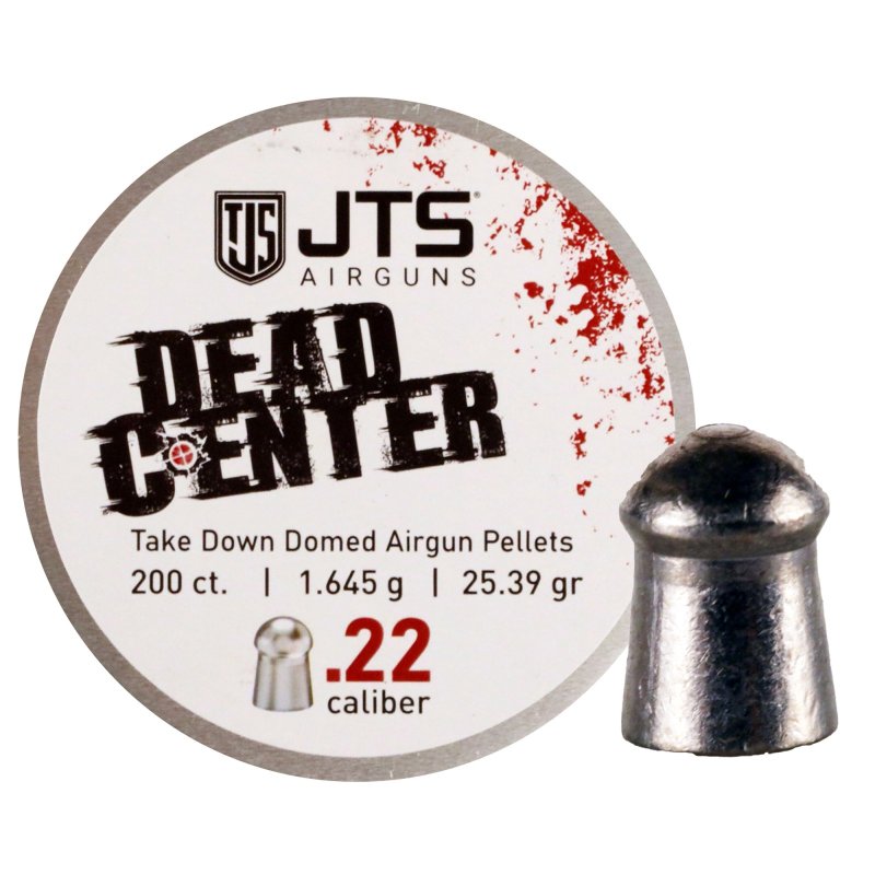 JTS Dead Center .22 Cal Domed 25.39 Grain 200ct Pellets